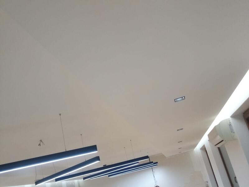 Inštalácia LED svietidiel – sála